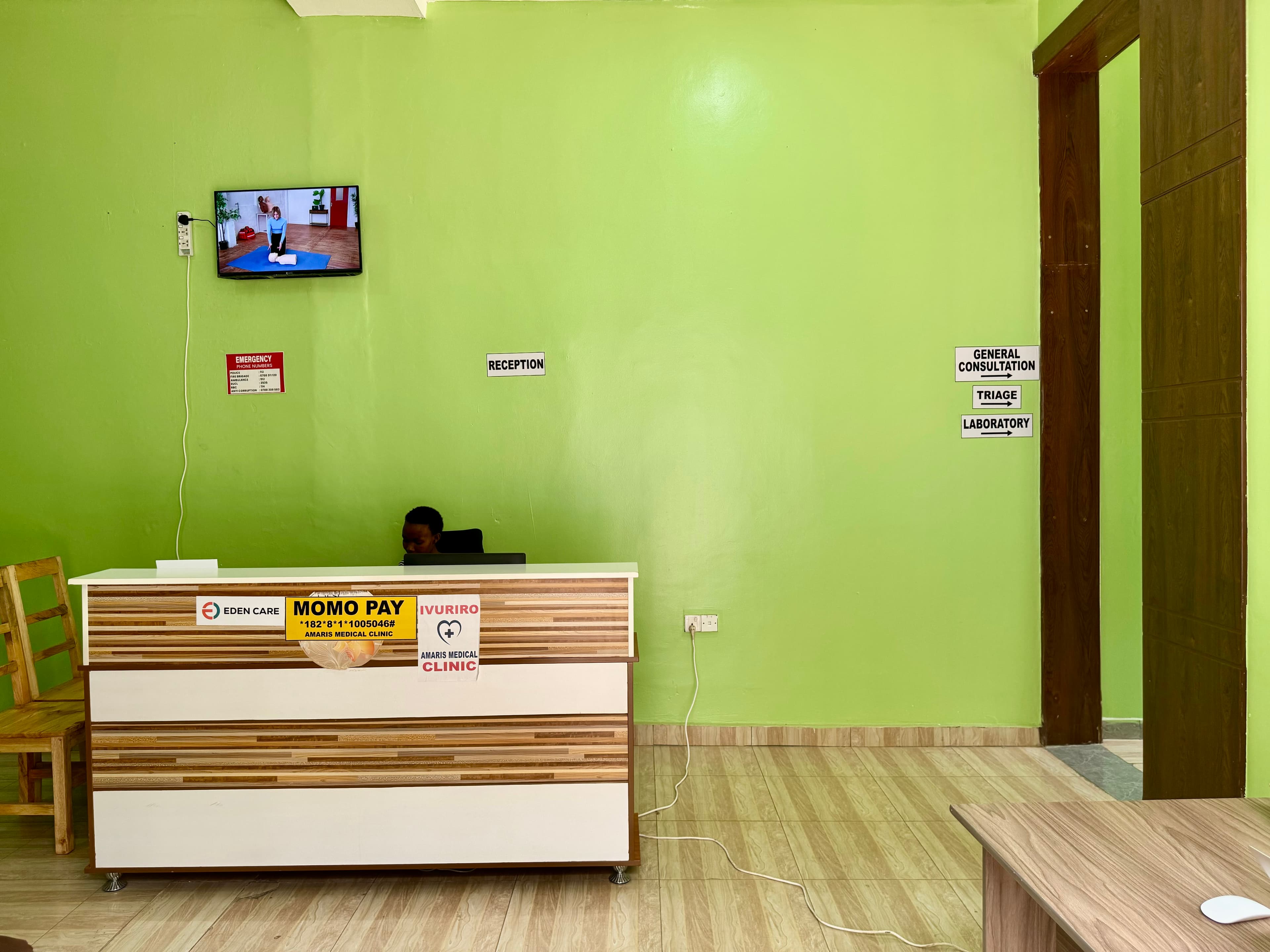 Waiting Area Signage